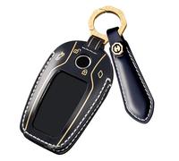 ontto Schlüsselhülle Autoschlüssel Hülle Rindsleder Fernbedienung Cover Passt für BMW G30 G12 G11 G32 G31 5er 7er I8 I12 I15 G01 X3 X4 G02 G05 X5 G07 X7 760i Schlüsseletui Schlüsselanhänger-Blau