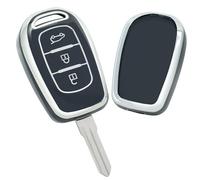 ontto Schlüsselhülle Passt für Renault Traffic Symbol Twingo Dacia Sandero Stepway Logan Duster Dokker 2016-2018 3 Tasten TPU Autoschlüssel Hülle Schlüsselschutz Schlüsselcover Schlüsselbox-Schwarz