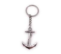 Onwomania - "-Anker Schlicht Spitz Schlüsselanhänger - Metall Glücksbringer ideal als Geschenk z.B. für den besten Freund, die beste Freundin, Mama - Für Männer, Frauen & Kinder