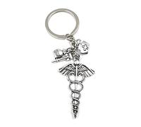 Onwomania - "Arzt Gesundheit Medi Pack Spritze Schlüsselanhänger - Metall Glücksbringer ideal als Geschenk z.B. für den besten Freund, die beste Freundin, Mama - Für Männer, Frauen & Kinder