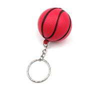 Onwomania - Basketball 3D Rot - Metall Schlüsselanhänger, ideal als Geschenk z.B. für den besten Freund, die beste Freundin, Mama - Für Männer, Frauen & Kinder