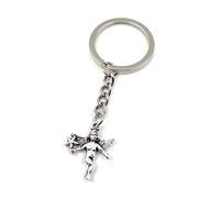 Onwomania - Engel Stern Schutzengel - Schlüsselanhänger Metall Glücksbringer ideal als Geschenk z.B. für den besten Freund, die beste Freundin, Mama - Für Männer, Frauen & Kinder