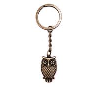 Onwomania - "Eule auf dem Baum Schlüsselanhänger - Metall Glücksbringer ideal als Geschenk z.B. für den besten Freund, die beste Freundin, Mama - Für Männer, Frauen & Kinder