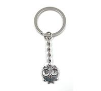 Onwomania - "Eule Große Augen Glubscher niedlich Schlüsselanhänger - Metall Glücksbringer ideal als Geschenk z.B. für den besten Freund, die beste Freundin, Mama - Für Männer, Frauen & Kinder