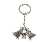 Onwomania - "Fledermaus hängend Schlüsselanhänger - Metall Glücksbringer ideal als Geschenk z.B. für den besten Freund, die beste Freundin, Mama - Für Männer, Frauen & Kinder