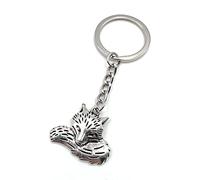 Onwomania Fuchsschwanz Fuchs tier Schlüsselanhänger Metall Glücksbringer in Alu Geschenkbox, ideal zum Verschenken