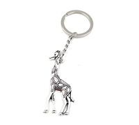 Onwomania - "Giraffe Wüsten Tier Schlüsselanhänger - Metall Glücksbringer ideal als Geschenk z.B. für den besten Freund, die beste Freundin, Mama - Für Männer, Frauen & Kinder