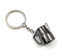 Onwomania - Kaffee Kanne Karaffe - Schlüsselanhänger Metall Glücksbringer ideal als Geschenk z.B. für den besten Freund, die beste Freundin, Mama - Für Männer, Frauen & Kinder