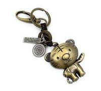 Onwomania - "-Katze Kater stehend Schlüsselanhänger - Metall Glücksbringer ideal als Geschenk z.B. für den besten Freund, die beste Freundin, Mama - Für Männer, Frauen & Kinder