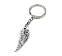 Onwomania - "Kleine Feder Schlüsselanhänger - Metall Glücksbringer ideal als Geschenk z.B. für den besten Freund, die beste Freundin, Mama - Für Männer, Frauen & Kinder