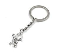 Onwomania - "Kleiner Echse Gecko Schlüsselanhänger - Metall Glücksbringer ideal als Geschenk z.B. für den besten Freund, die beste Freundin, Mama - Für Männer, Frauen & Kinder