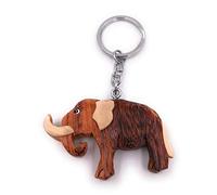 Onwomania - "-Mammut Tier Elefant Schlüsselanhänger - Holz Glücksbringer ideal als Geschenk z.B. für den besten Freund, die beste Freundin, Mama - Für Männer, Frauen & Kinder