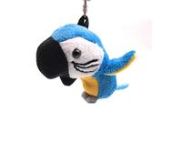 Onwomania - "-Papagei blau Vogel Schlüsselanhänger - Plüsch Glücksbringer ideal als Geschenk z.B. für den besten Freund, die beste Freundin, Mama - Für Männer, Frauen & Kinder