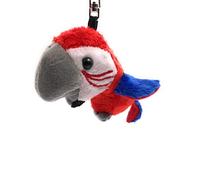 Onwomania - "-Papagei rot Vogel Schlüsselanhänger - Plüsch Glücksbringer ideal als Geschenk z.B. für den besten Freund, die beste Freundin, Mama - Für Männer, Frauen & Kinder