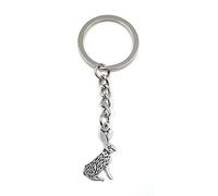 Onwomania - "Sitzender Hase Ostern Schlüsselanhänger - Metall Glücksbringer ideal als Geschenk z.B. für den besten Freund, die beste Freundin, Mama - Für Männer, Frauen & Kinder