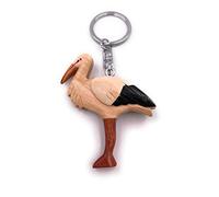 Onwomania - "-Storch Vogel Ciconiiformes Schlüsselanhänger inkl. Geschenkbox - Glücksbringer Geschenk z.B. für den besten Freund, die beste Freundin, Mama - Für Männer, Frauen & Kinder