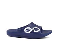 OOFOS Ooahh Slipper für Erwachsene, unisex, zum Hineinschlüpfen, Marineblau, 11 Women/9 Men