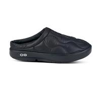 OOFOS Oocoozie Thermo Mule Recoveryschuh-Schwarz,Neongrün, Größe 41