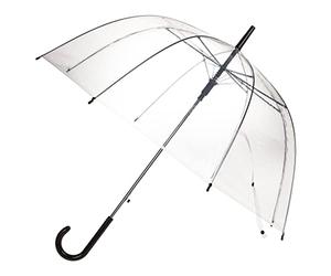 ootb Regenschirm Kuppelschirm Glockenschirm Stockschirm Transparent mit Automatiköffnung 85cm