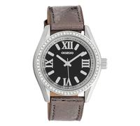 Oozoo Damen Armbanduhr Timepieces Analog Leder braun UOC10267 Analoguhr