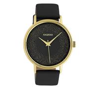 Oozoo Damen Armbanduhr Timepieces Analog Leder schwarz UOC10837 Analoguhr