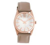 Oozoo Damen Armbanduhr Timepieces Analog Leder Taupe UOC10187 Analoguhr