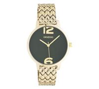Oozoo Damen Armbanduhr Vintage Analog Metall Gold UOC10878 Analoguhr