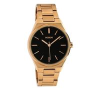 Oozoo Damenuhr mit Edelstahl Glieder Armband 34 MM Schwarz/Roseold C10344