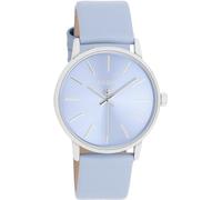 Oozoo Damenuhr Color Line 35 mm C11063 – Quarzuhr mit Lederband Hellblau