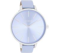 Oozoo Damenuhr mit Lederband Color Line 48 MM Hellblau/Hellblau C11073