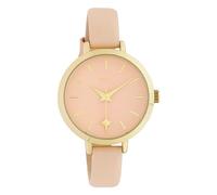 Oozoo Damenuhr Star mit Lederband 30 MM Rosa C10386