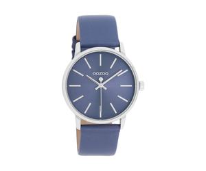 OOZOO Damenuhr Timepieces silver coloured/navy blue