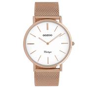Oozoo Damenuhr Vintage Roségoldfarben/Weiß 40 mm C9917