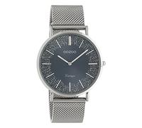 Oozoo Vintage Damenuhr mit Metallband 40 MM Blau Glitzer/Silberfarben C20134