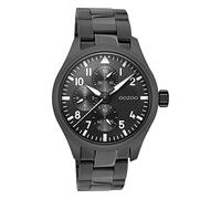 Oozoo Herren Armbanduhr Timepieces C10957 Analog Edelstahl schwarz UOC10957 Analoguhr