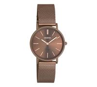 OOZOO Quarzuhr Vintage Damenuhr C20199 Braun Milanaiseband 32 mm C20199