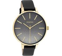 Oozoo Timepieces Damen Uhr - Armbanduhr Damen mit 14mm breites Lederarmband | Hochwertige Uhr für Frauen - Edle Analog Damenuhr in rund C11034