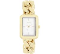 Oozoo - Timepieces Damen Uhr Gold Weiss | Armbanduhr Damen mit Metallarmband | Moderne Uhr für Frauen - Edle Analog Damenuhr in Rechteckig C11272 (24mm)