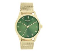 Quarzuhr OOZOO Armbanduhren goldfarben (goldfarben, grün) Damen Quarzuhren Armbanduhr für & Herren, unisex, analog (64238322-0)