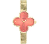 Oozoo Timepieces Damen Uhr in Gold I Armbanduhr Damen mit Edelstahlarmband I Moderne Uhr für Frauen I Edle Analog Damenuhr in Kleeblattform 32x32mm Gehäuse C11529