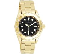 Oozoo Timepieces Damen Uhr in Gold Schwarz| Armbanduhr Damen mit Edelstahlarmband | Hochwertige Uhr für Frauen| Edle Analog Damenuhr in rund C11148