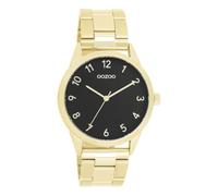 Oozoo - Timepieces Damen Uhr in Gold/schwarz | Armbanduhr Damen mit Edelstahlarmband | Moderne Uhr für Frauen | Edle Analog Damenuhr in rund C11427 (40mm Gehäuse)