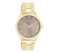Oozoo - Timepieces Damen Uhr in Gold/Taupe | Armbanduhr Damen mit Edelstahlarmband | Moderne Uhr für Frauen | Edle Analog Damenuhr in rund C11425 (40mm Gehäuse)
