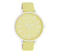 Oozoo - Timepieces Damen Uhr Lime | Armbanduhr Damen mit Lederarmband | Moderne Uhr für Frauen - Edle Analog Damenuhr in rund C11360 (42mm)