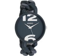 Oozoo - Timepieces Damen Uhr Rauch Grau | Armbanduhr Damen mit Kunststoffarmband | Moderne Uhr für Frauen - Edle Analog Damenuhr in rund C11268 (40mm)