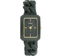 Oozoo - Timepieces Damen Uhr Schwarz | Armbanduhr Damen mit Kunststoffarmband | Moderne Uhr für Frauen - Edle Analog Damenuhr in Rechteckig C11279 (24mm)