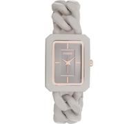 Oozoo - Timepieces Damen Uhr Taupe | Armbanduhr Damen mit Kunststoffarmband | Moderne Uhr für Frauen - Edle Analog Damenuhr in Rechteckig C11275 (24mm)