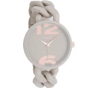 Oozoo - Timepieces Damen Uhr Taupe | Armbanduhr Damen mit Kunststoffarmband | Moderne Uhr für Frauen - Edle Analog Damenuhr in rund C11265 (40mm)