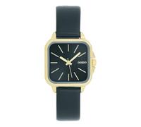 Oozoo Timepieces dunkelblau/Gold Damen Uhr - Armbanduhr Damen mit Lederarmband | Hochwertige Uhr für Frauen - Edle Analog Damenuhr in quadratisch C11614