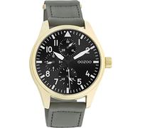Oozoo Timepieces Herren Uhr - Armbanduhr Herren mit 21mm breites Nylon Armband | Hochwertige Uhr für Männer - Edle Analog Herrenuhr in rund C11008